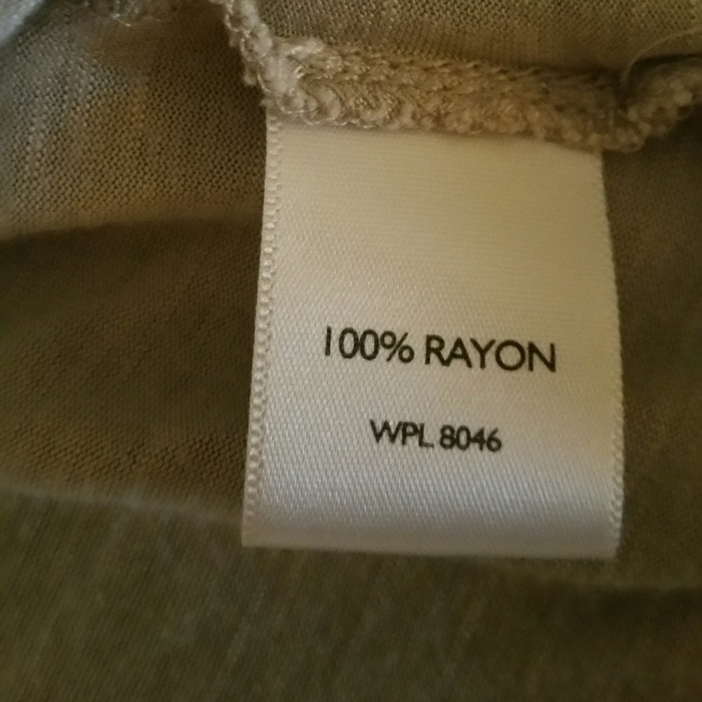 #189 INC Beige Ruffle Tank - Picture 3 of 3